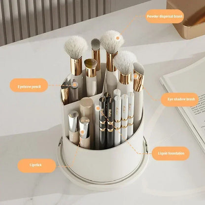 360° Rotating Makeup Brush Holder