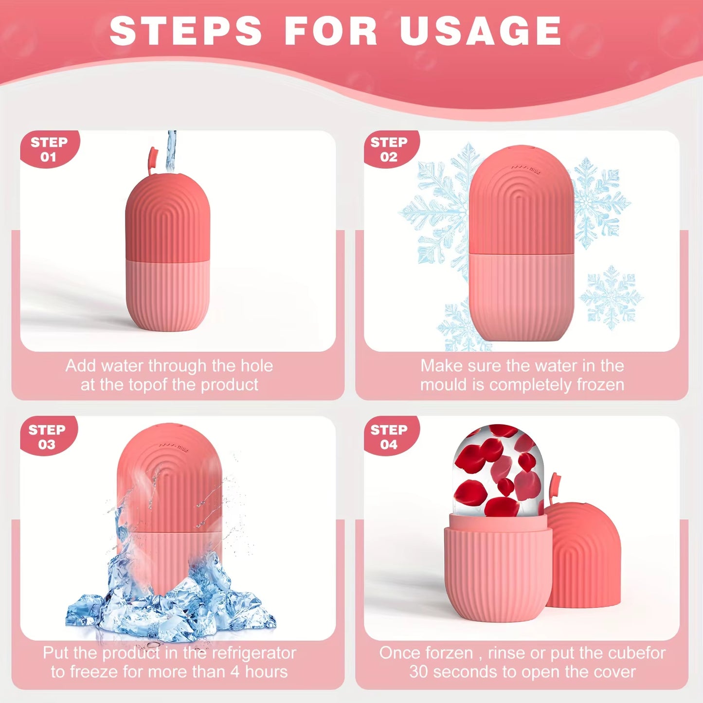 Beauty Ice Cube Silicone Trays