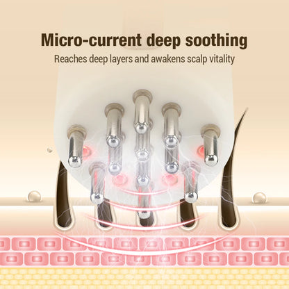 Microcurrent Head Scalp Massage Comb