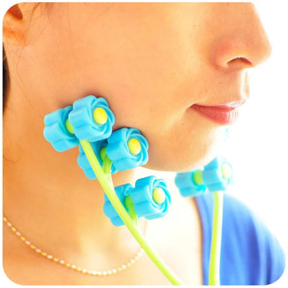 Flower Shape Facial Massager Roller