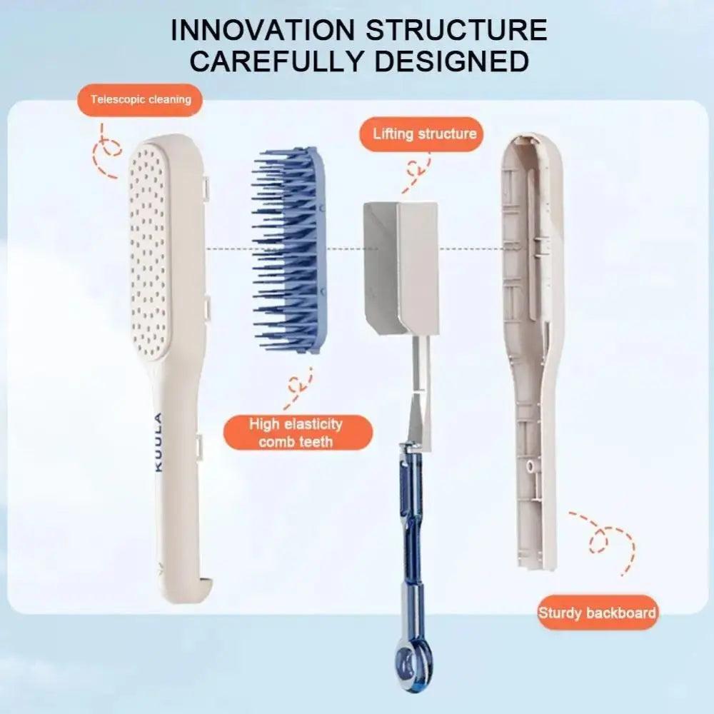 Retractable Anti-Static Hair Comb