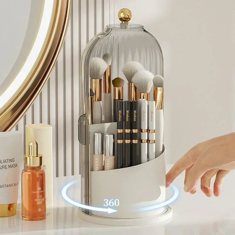 360° Rotating Makeup Brush Holder