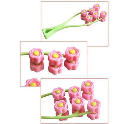 Flower Shape Facial Massager Roller