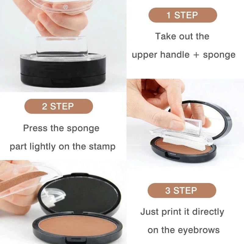 Eyebrow Stamp Sponge Stencil
